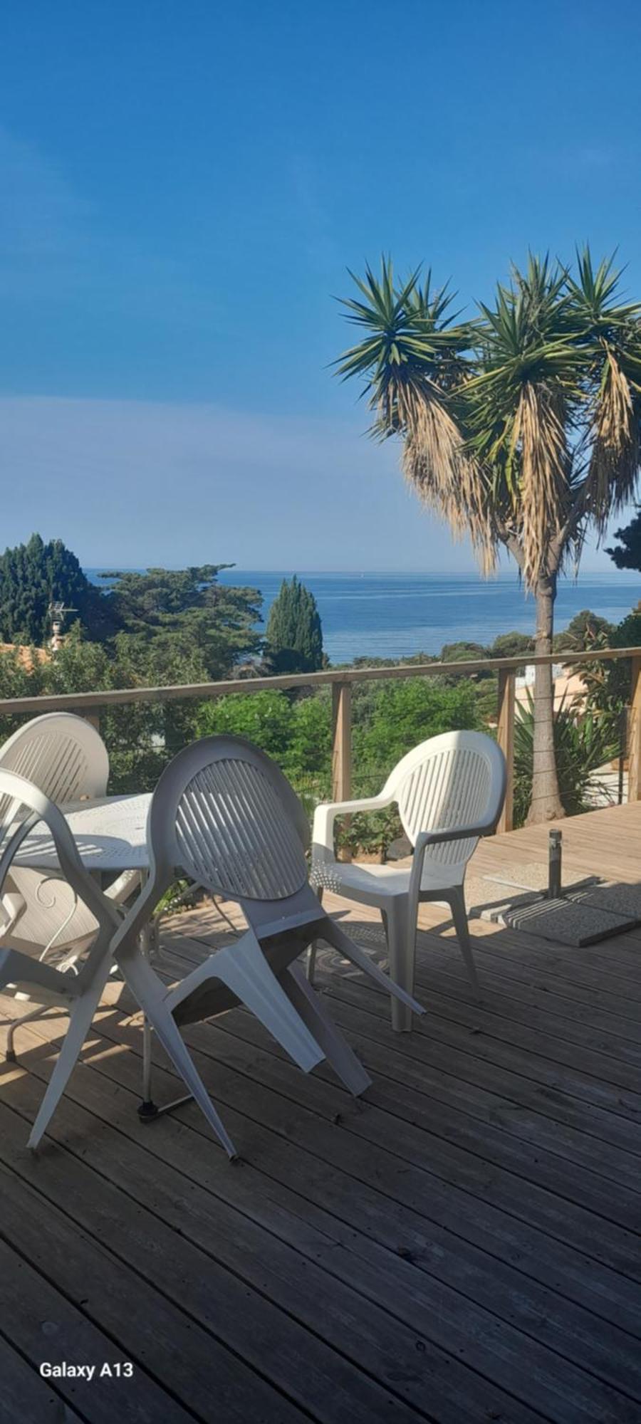 F3 Rdc Villa Vue Mer 180 Face A La Pointe De Giens Carqueiranne Cameră foto